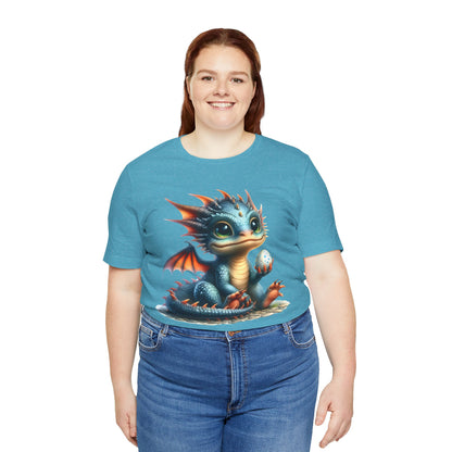 Baby Dragon T-Shirt - Whimsical Creature Art Tee, Unisex, Soft Cotton - Perfect for Fantasy and Dragon Enthusiasts