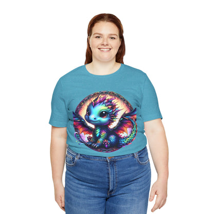 Baby Dragon T-Shirt - Whimsical Creature Art Tee, Unisex, Soft Cotton - Perfect for Fantasy and Dragon Enthusiasts