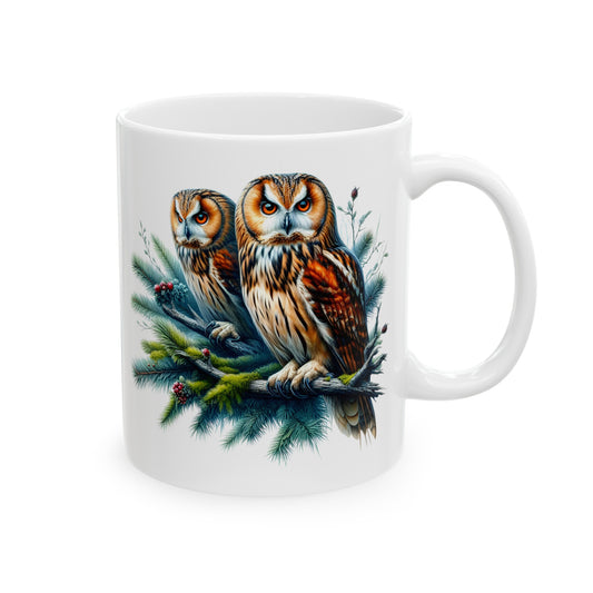 Mystical Owl Mug Collection - Magical Forest Owl Art, Multiple Sizes - Ideal Gift for Nature Enthusiasts