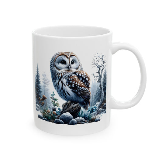 Mystical Owl Mug Collection - Magical Forest Owl Art, Multiple Sizes - Ideal Gift for Nature Enthusiasts