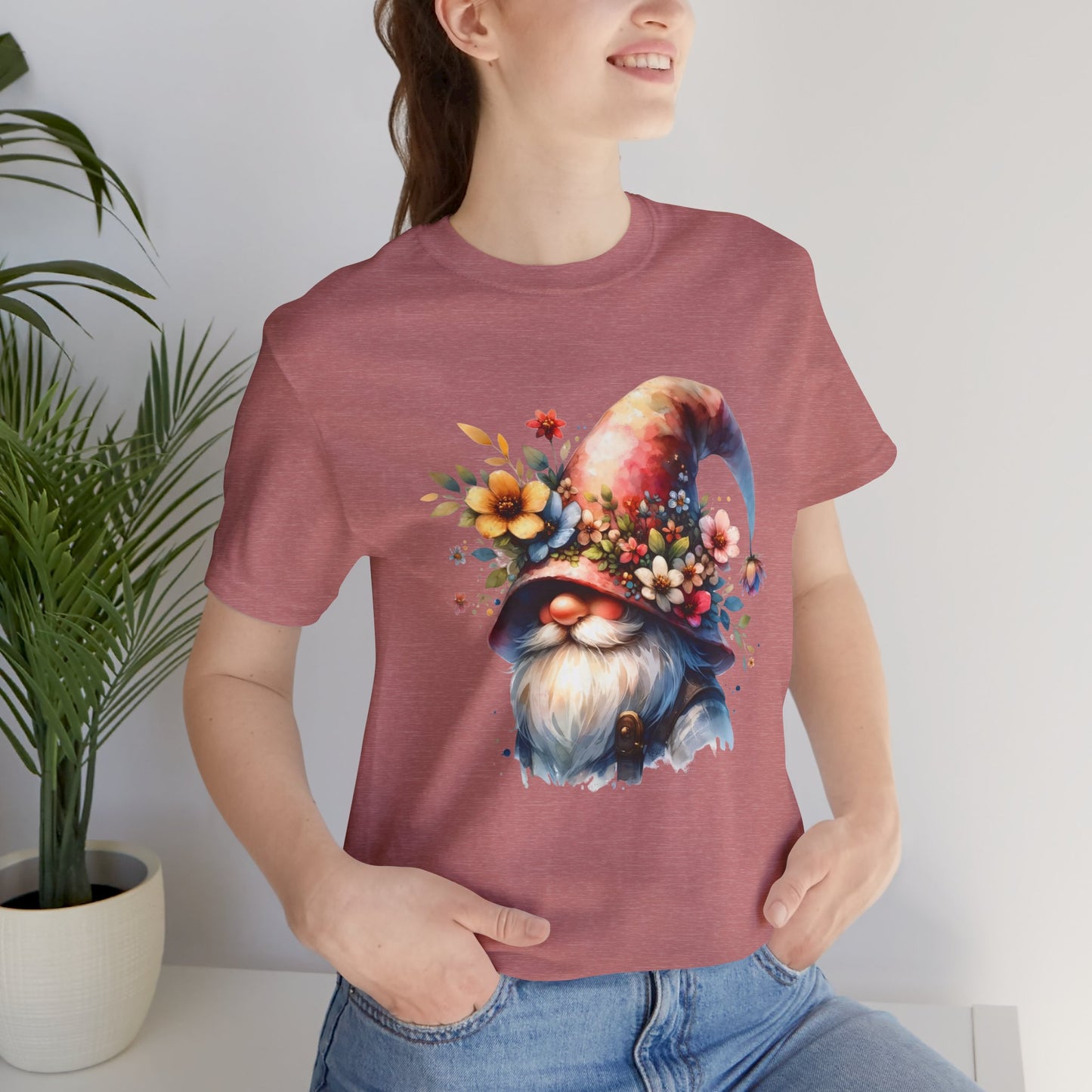 Gnome T-Shirt - Mystical Forest Dweller Art Tee, Unisex, Soft Cotton - Perfect for Garden and Fantasy Fans