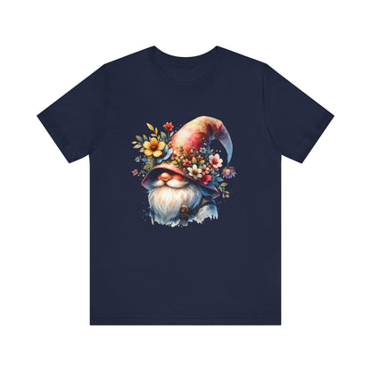 Gnome T-Shirt - Mystical Forest Dweller Art Tee, Unisex, Soft Cotton - Perfect for Garden and Fantasy Fans