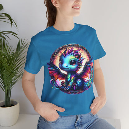 Baby Dragon T-Shirt - Whimsical Creature Art Tee, Unisex, Soft Cotton - Perfect for Fantasy and Dragon Enthusiasts