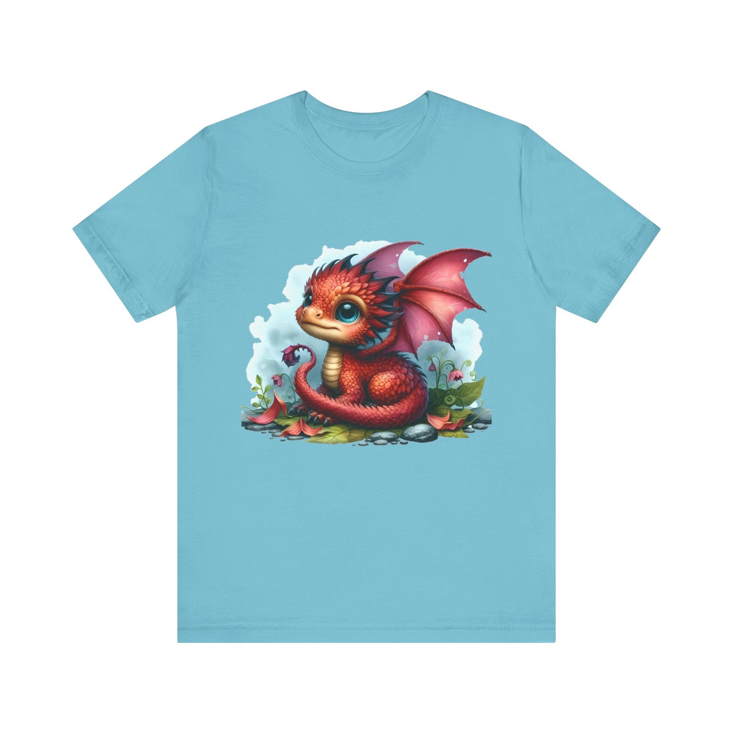 Baby Dragon T-Shirt - Whimsical Creature Art Tee, Unisex, Soft Cotton - Perfect for Fantasy and Dragon Enthusiasts