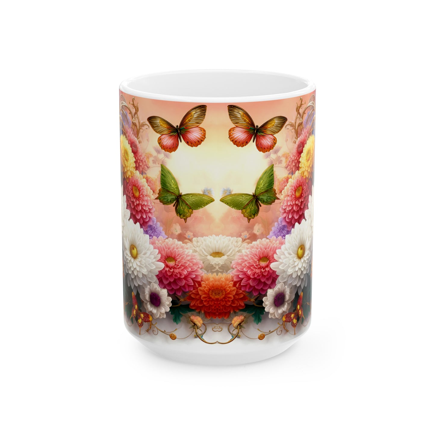 Birth Flower Mug, November - Chrysanthemum, Loyalty and Honesty