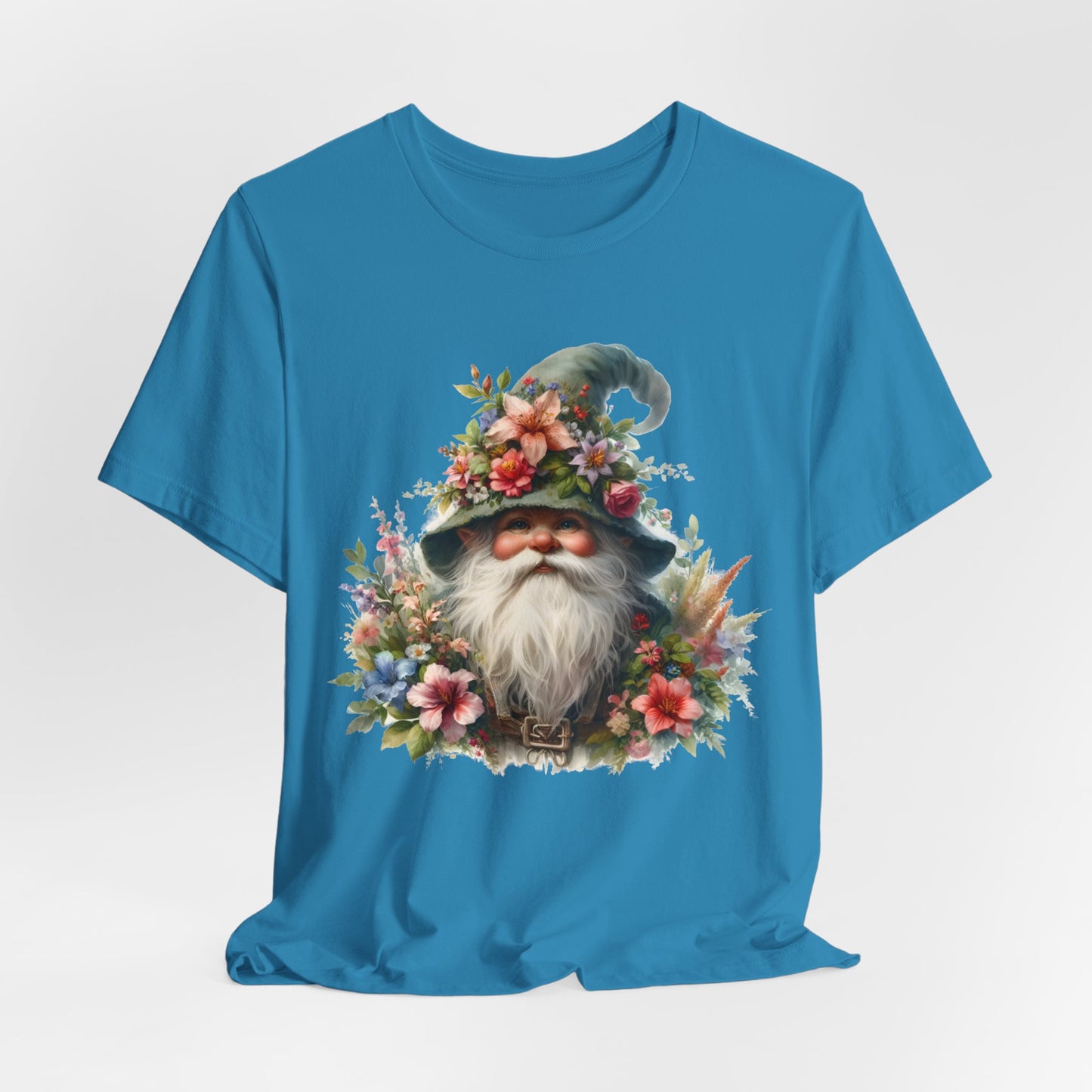 Gnome T-Shirt - Mystical Forest Dweller Art Tee, Unisex, Soft Cotton - Perfect for Garden and Fantasy Fans