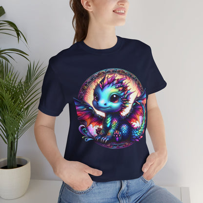 Baby Dragon T-Shirt - Whimsical Creature Art Tee, Unisex, Soft Cotton - Perfect for Fantasy and Dragon Enthusiasts