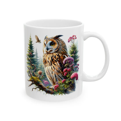 Mystical Owl Mug Collection - Magical Forest Owl Art, Multiple Sizes - Ideal Gift for Nature Enthusiasts