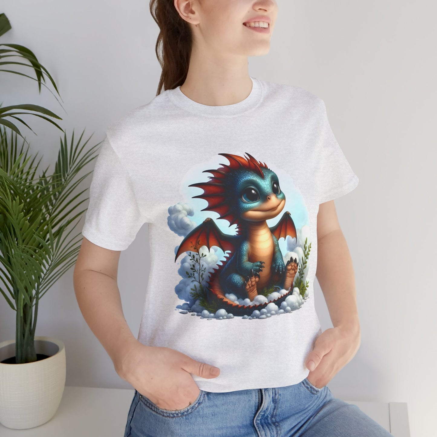 Baby Dragon T-Shirt - Whimsical Creature Art Tee, Unisex, Soft Cotton - Perfect for Fantasy and Dragon Enthusiasts