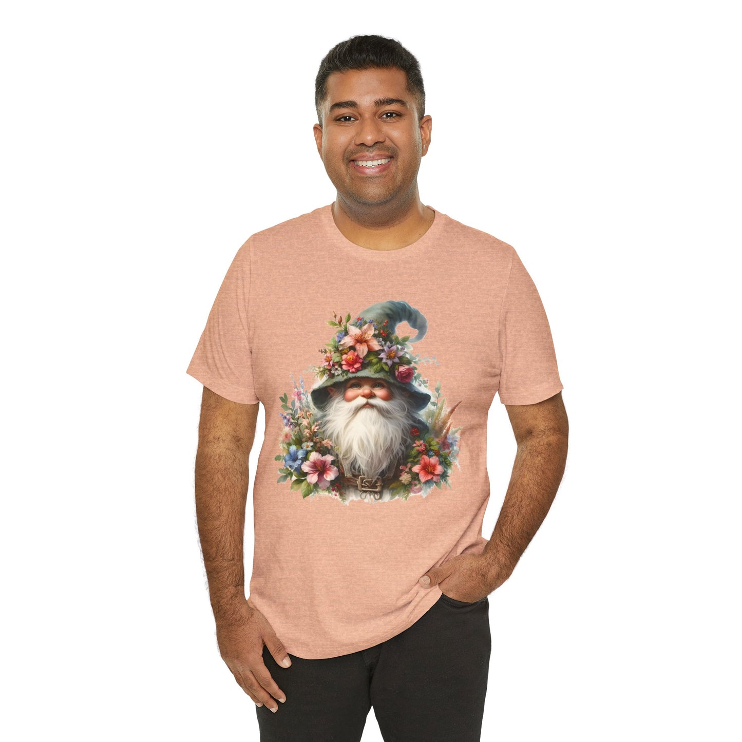 Gnome T-Shirt - Mystical Forest Dweller Art Tee, Unisex, Soft Cotton - Perfect for Garden and Fantasy Fans