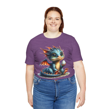 Baby Dragon T-Shirt - Whimsical Creature Art Tee, Unisex, Soft Cotton - Perfect for Fantasy and Dragon Enthusiasts