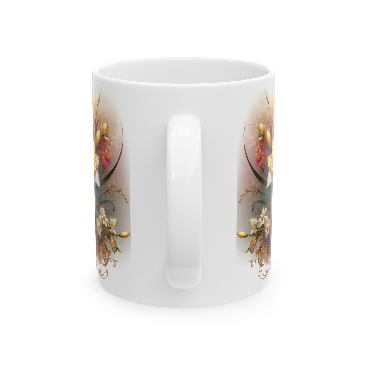 Birth Flower Mug, March - Jonquil, Warmth of Affection