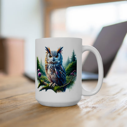 Mystical Owl Mug Collection - Magical Forest Owl Art, Multiple Sizes - Ideal Gift for Nature Enthusiasts