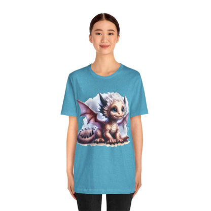 Baby Dragon T-Shirt - Whimsical Creature Art Tee, Unisex, Soft Cotton - Perfect for Fantasy and Dragon Enthusiasts