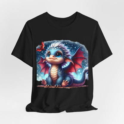 Baby Dragon T-Shirt - Whimsical Creature Art Tee, Unisex, Soft Cotton - Perfect for Fantasy and Dragon Enthusiasts