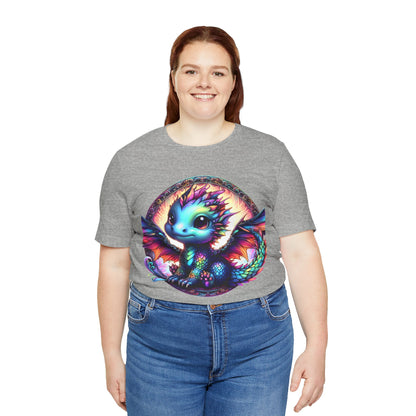 Baby Dragon T-Shirt - Whimsical Creature Art Tee, Unisex, Soft Cotton - Perfect for Fantasy and Dragon Enthusiasts