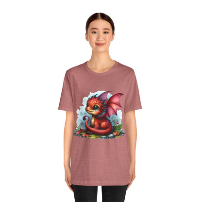 Baby Dragon T-Shirt - Whimsical Creature Art Tee, Unisex, Soft Cotton - Perfect for Fantasy and Dragon Enthusiasts