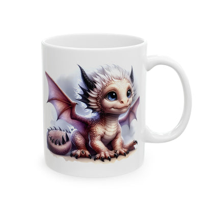 Baby Dragon Coffee Mug - Colorful Fantasy Art Cup, 11oz and 15 oz sizes - Perfect Gift for Dragon Lovers