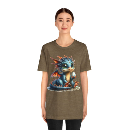 Baby Dragon T-Shirt - Whimsical Creature Art Tee, Unisex, Soft Cotton - Perfect for Fantasy and Dragon Enthusiasts