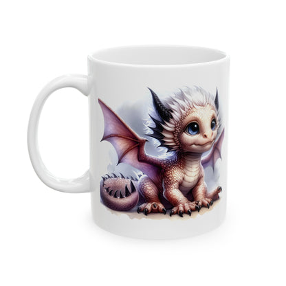 Baby Dragon Coffee Mug - Colorful Fantasy Art Cup, 11oz and 15 oz sizes - Perfect Gift for Dragon Lovers