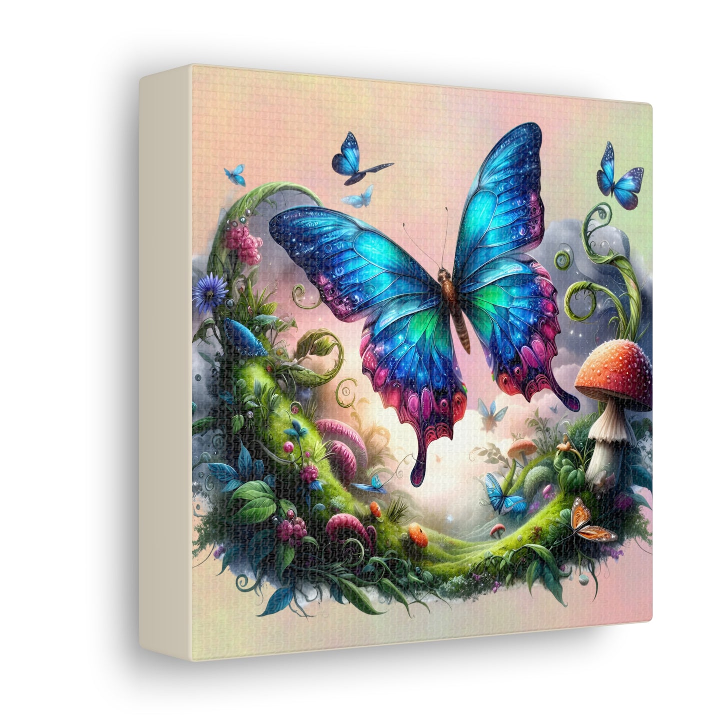 Butterfly Canvas Print - Ethereal Flight Art, Available in Multiple Sizes