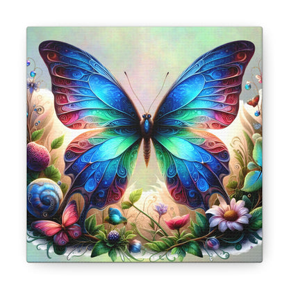 Butterfly Canvas Print - Ethereal Flight Art, Available in Multiple Sizes