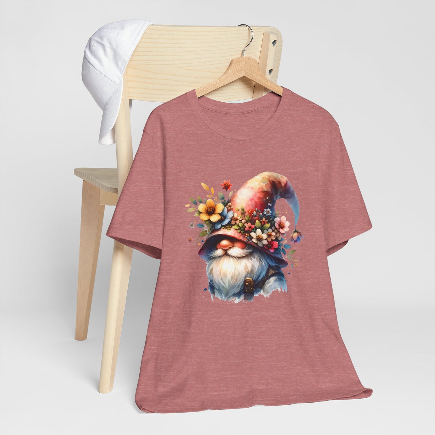 Gnome T-Shirt - Mystical Forest Dweller Art Tee, Unisex, Soft Cotton - Perfect for Garden and Fantasy Fans