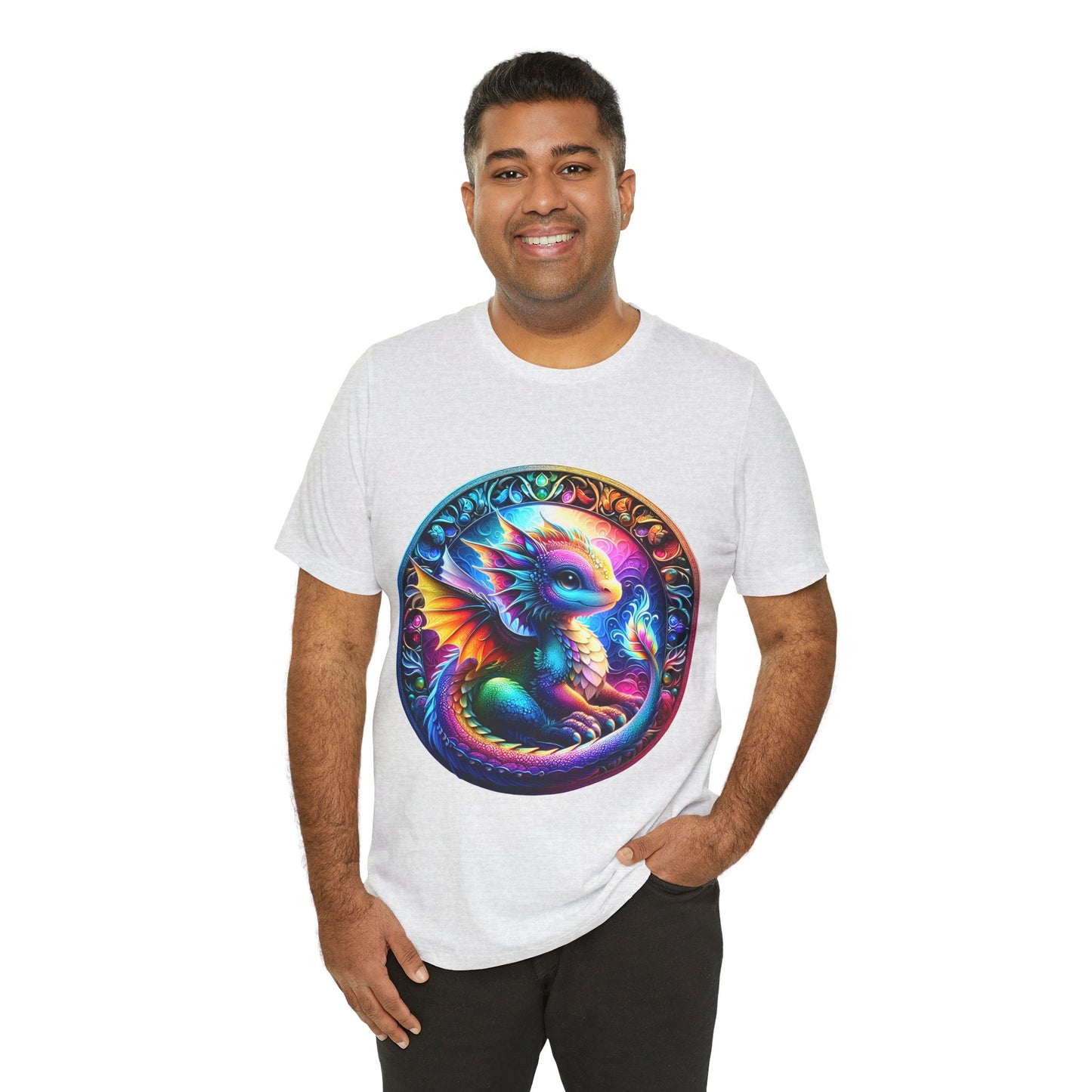 Baby Dragon T-Shirt - Whimsical Creature Art Tee, Unisex, Soft Cotton - Perfect for Fantasy and Dragon Enthusiasts