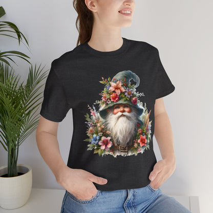 Gnome T-Shirt - Mystical Forest Dweller Art Tee, Unisex, Soft Cotton - Perfect for Garden and Fantasy Fans