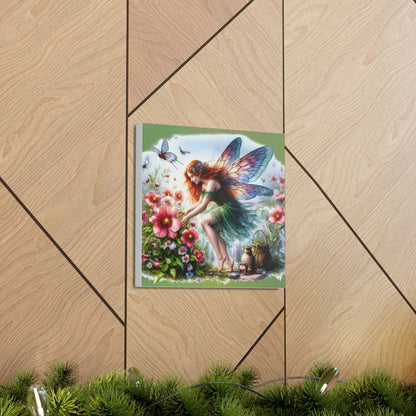 Fairy Canvas Print - Mystical Artwork, Ethereal Woodland Scene