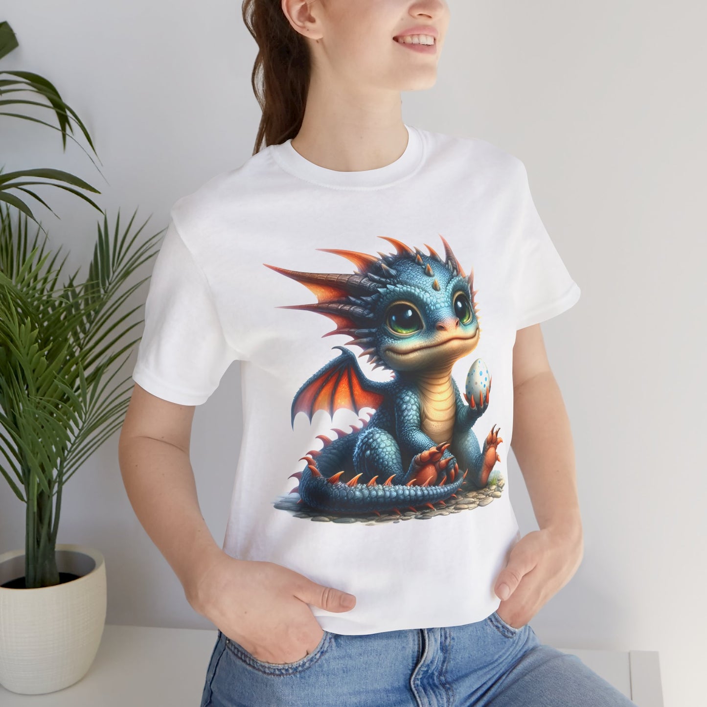 Baby Dragon T-Shirt - Whimsical Creature Art Tee, Unisex, Soft Cotton - Perfect for Fantasy and Dragon Enthusiasts