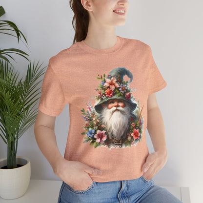 Gnome T-Shirt - Mystical Forest Dweller Art Tee, Unisex, Soft Cotton - Perfect for Garden and Fantasy Fans