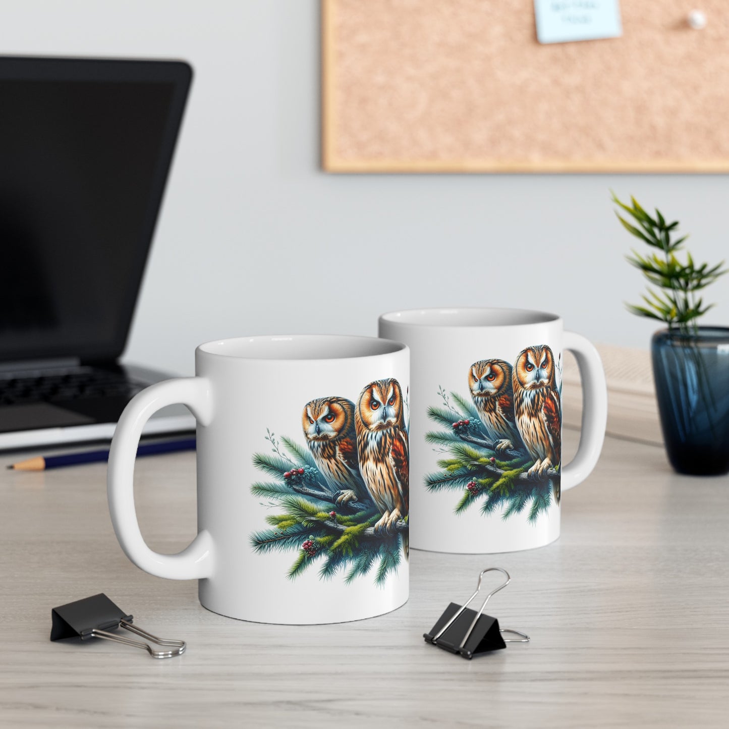 Mystical Owl Mug Collection - Magical Forest Owl Art, Multiple Sizes - Ideal Gift for Nature Enthusiasts