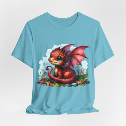 Baby Dragon T-Shirt - Whimsical Creature Art Tee, Unisex, Soft Cotton - Perfect for Fantasy and Dragon Enthusiasts