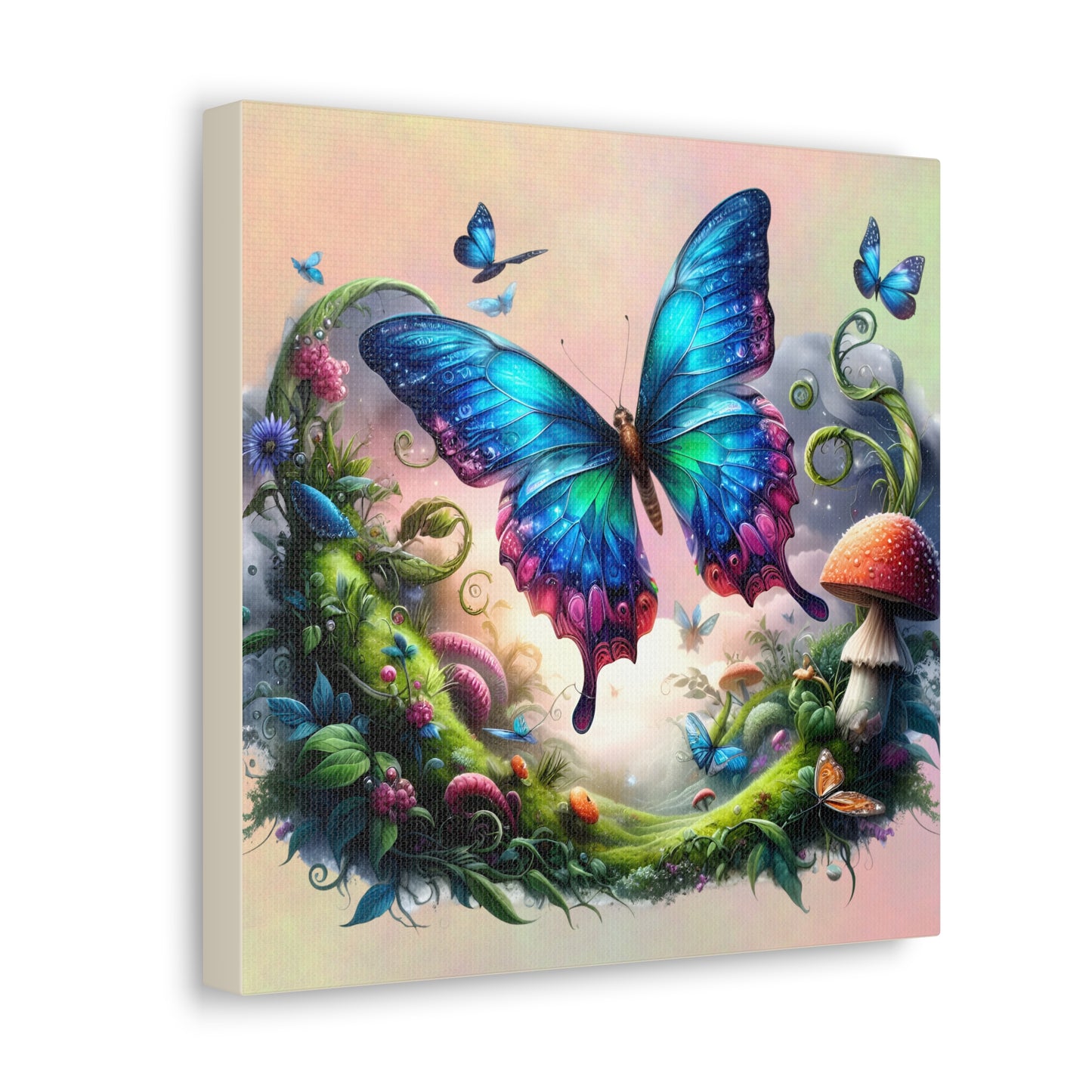 Butterfly Canvas Print - Ethereal Flight Art, Available in Multiple Sizes