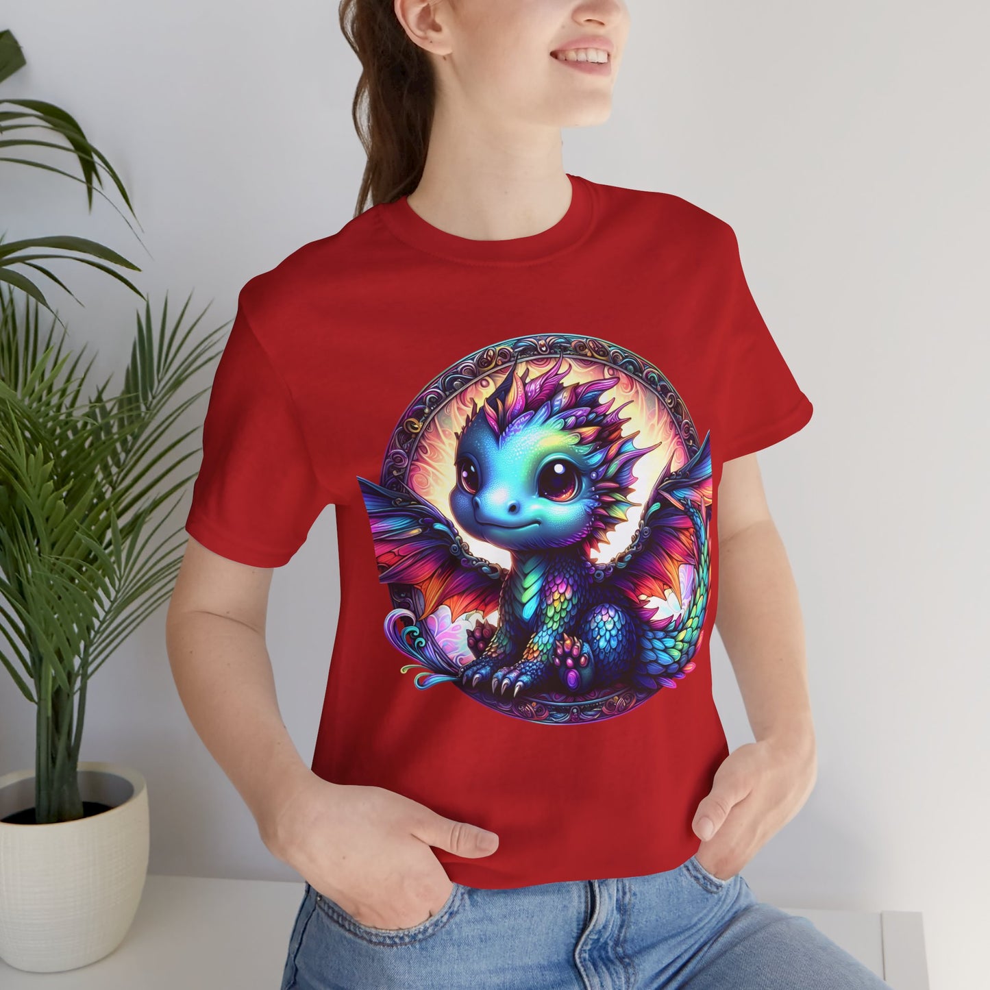 Baby Dragon T-Shirt - Whimsical Creature Art Tee, Unisex, Soft Cotton - Perfect for Fantasy and Dragon Enthusiasts