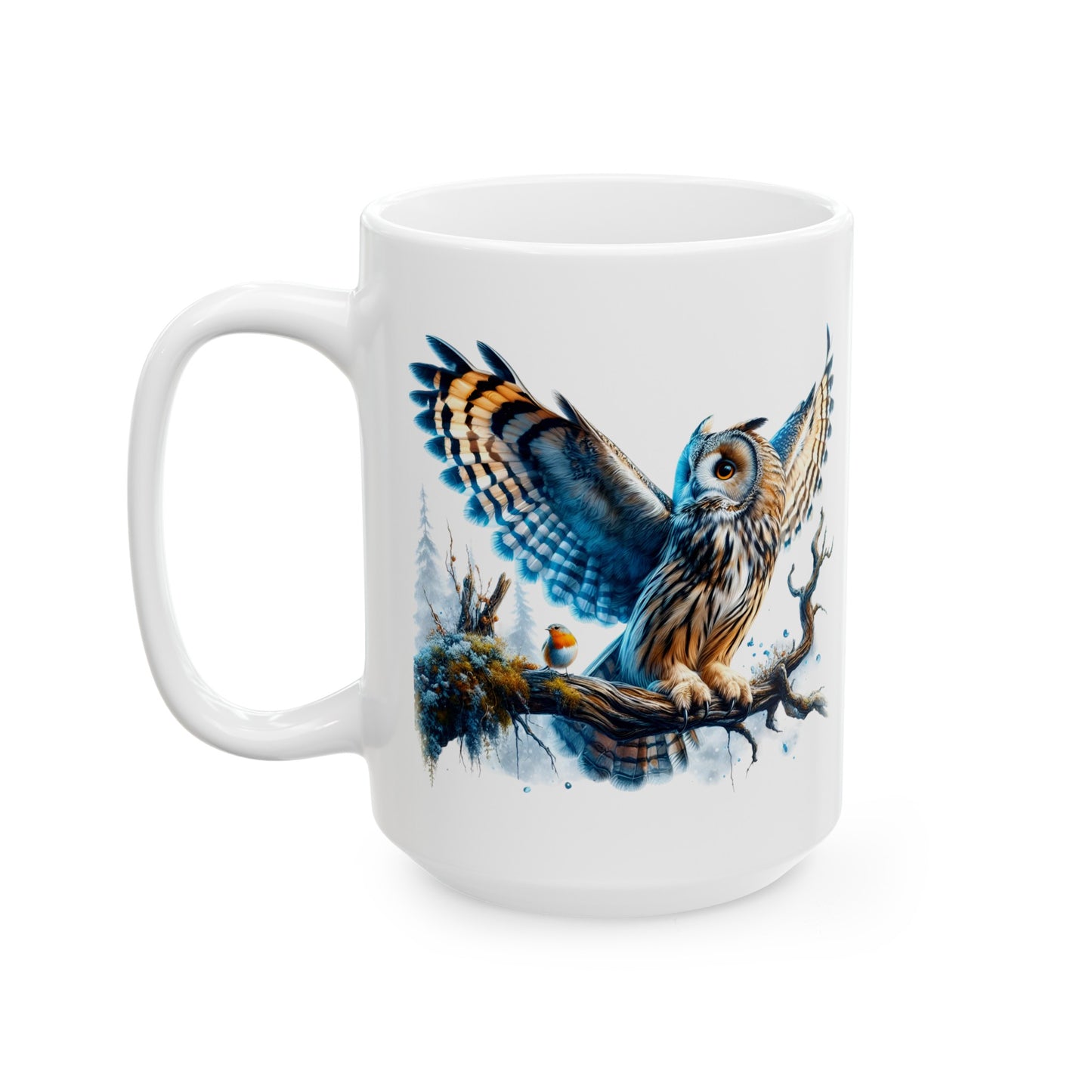 Mystical Owl Mug Collection - Magical Forest Owl Art, Multiple Sizes - Ideal Gift for Nature Enthusiasts