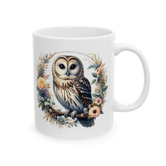 Mystical Owl Mug Collection - Magical Forest Owl Art, Multiple Sizes - Ideal Gift for Nature Enthusiasts