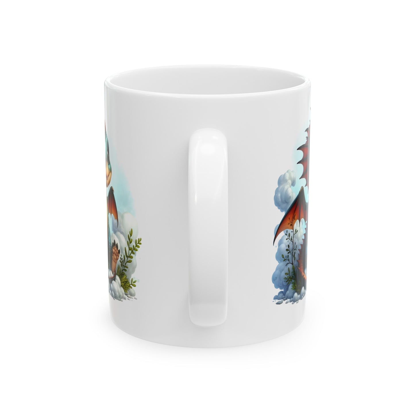 Baby Dragon Coffee Mug - Colorful Fantasy Art Cup, 11oz and 15 oz sizes - Perfect Gift for Dragon Lovers