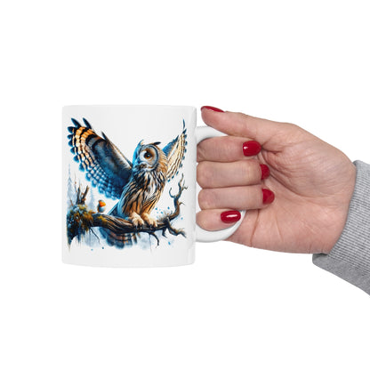 Mystical Owl Mug Collection - Magical Forest Owl Art, Multiple Sizes - Ideal Gift for Nature Enthusiasts