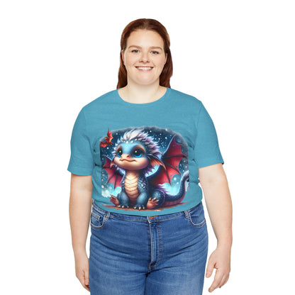 Baby Dragon T-Shirt - Whimsical Creature Art Tee, Unisex, Soft Cotton - Perfect for Fantasy and Dragon Enthusiasts