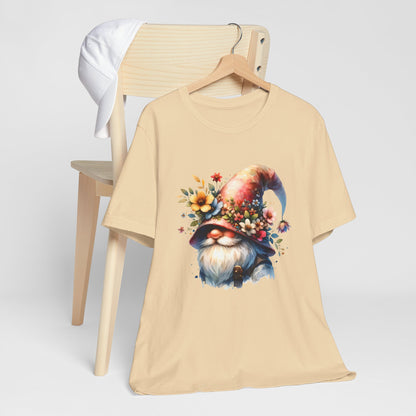 Gnome T-Shirt - Mystical Forest Dweller Art Tee, Unisex, Soft Cotton - Perfect for Garden and Fantasy Fans