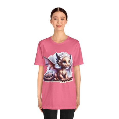 Baby Dragon T-Shirt - Whimsical Creature Art Tee, Unisex, Soft Cotton - Perfect for Fantasy and Dragon Enthusiasts