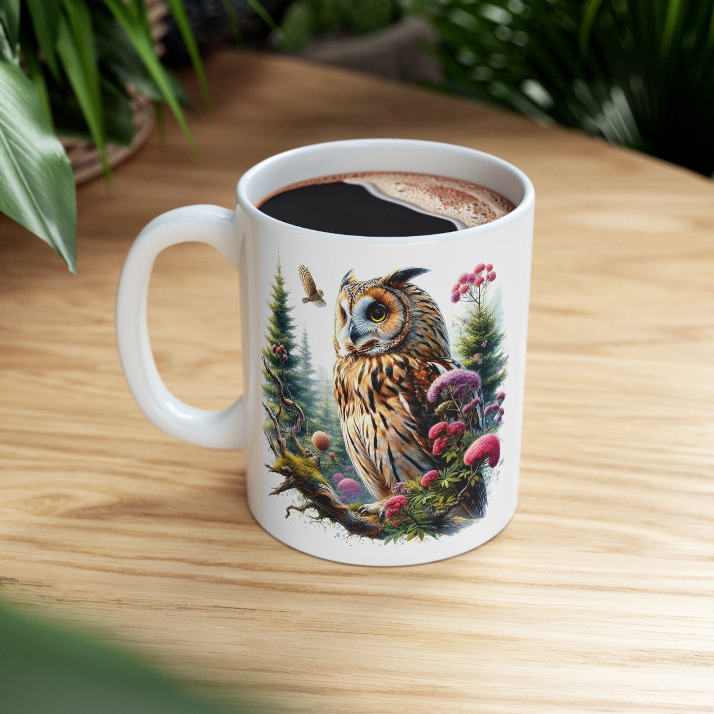 Mystical Owl Mug Collection - Magical Forest Owl Art, Multiple Sizes - Ideal Gift for Nature Enthusiasts