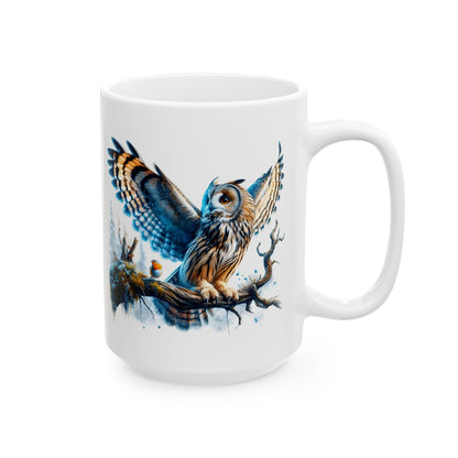 Mystical Owl Mug Collection - Magical Forest Owl Art, Multiple Sizes - Ideal Gift for Nature Enthusiasts