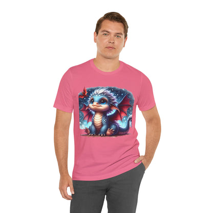 Baby Dragon T-Shirt - Whimsical Creature Art Tee, Unisex, Soft Cotton - Perfect for Fantasy and Dragon Enthusiasts