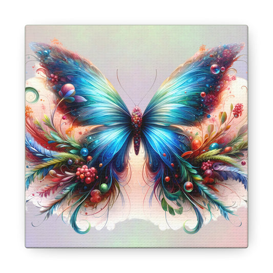 Butterfly Canvas Print - Ethereal Flight Art, Available in Multiple Sizes