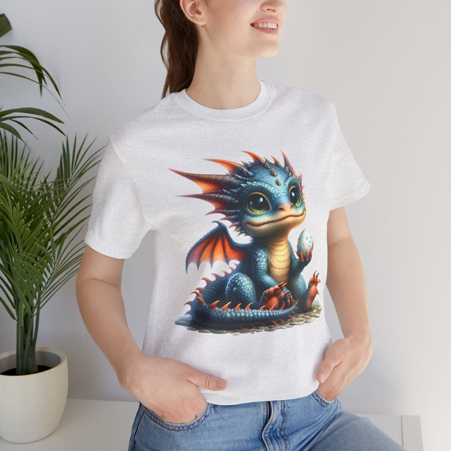 Baby Dragon T-Shirt - Whimsical Creature Art Tee, Unisex, Soft Cotton - Perfect for Fantasy and Dragon Enthusiasts