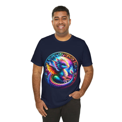 Baby Dragon T-Shirt - Whimsical Creature Art Tee, Unisex, Soft Cotton - Perfect for Fantasy and Dragon Enthusiasts