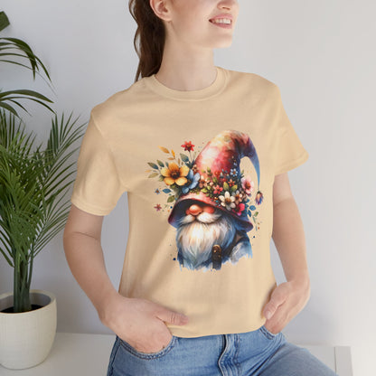 Gnome T-Shirt - Mystical Forest Dweller Art Tee, Unisex, Soft Cotton - Perfect for Garden and Fantasy Fans